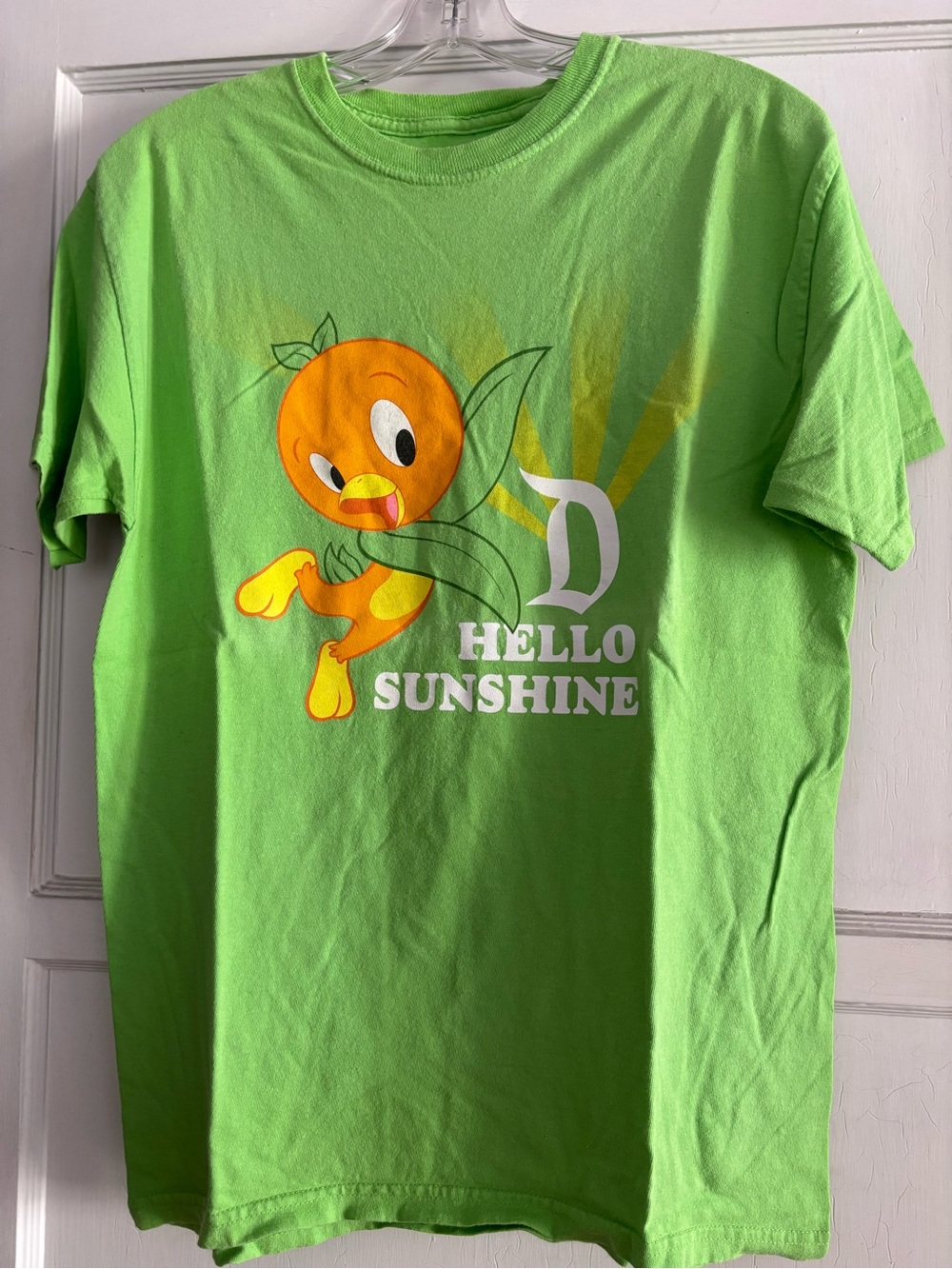 Disney Hello Sunshine Orange Bird Graphic Tee - medium